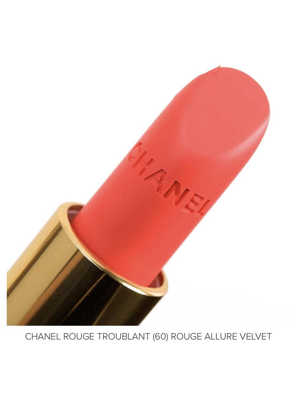 CHANEL ALLURE VELVET 60 ROUGE TROUBLANT Matte Lip Colour Lipstick NEW IN BOX